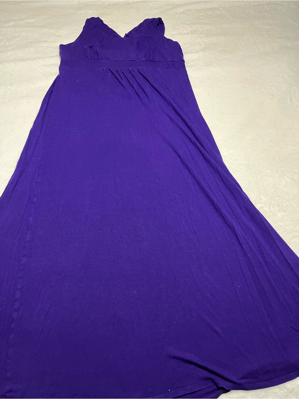 Cold water Creek Purple Women's Maxi dress- Elegant Flowing Design